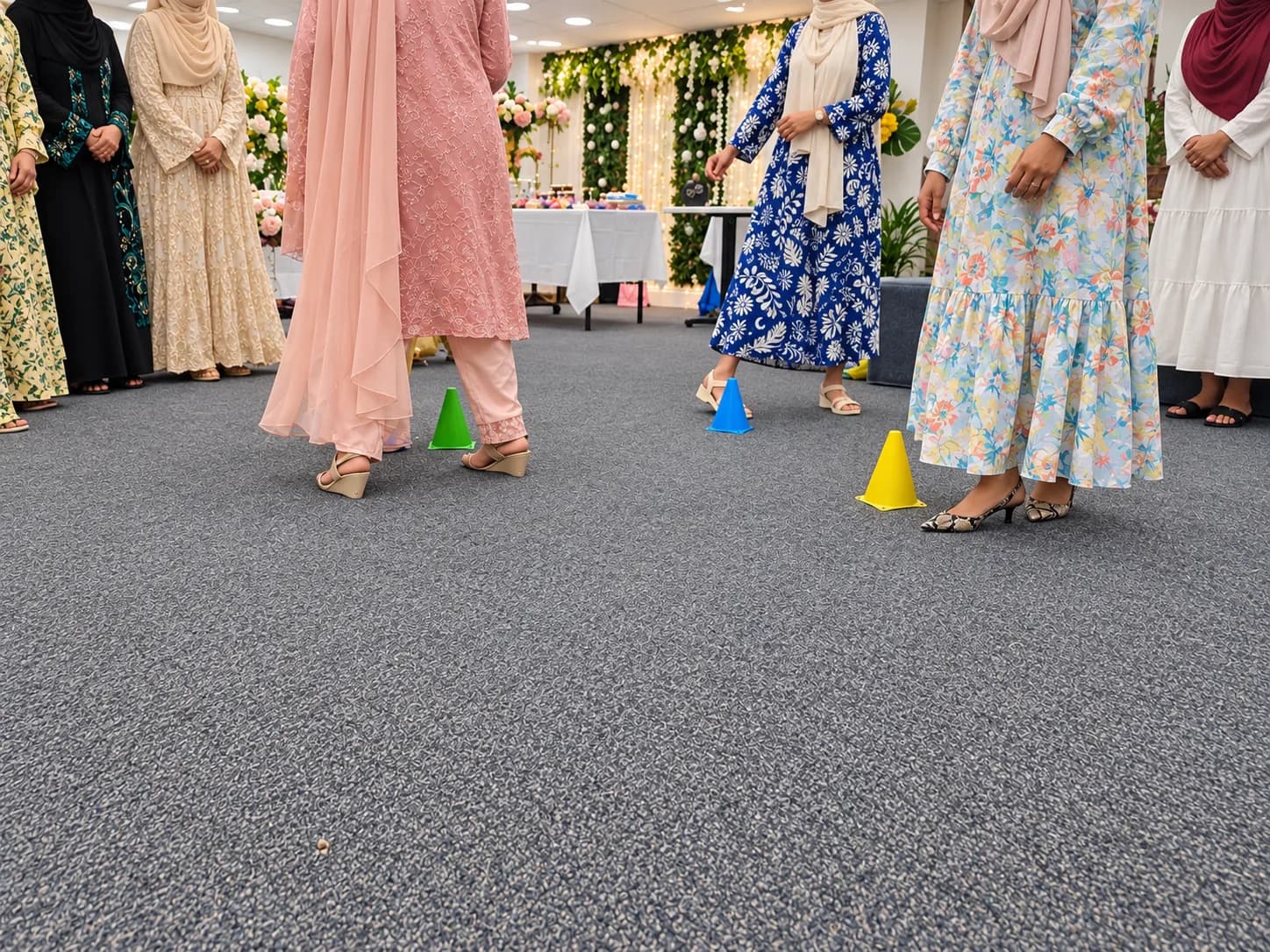 Guests playing a game during the festival